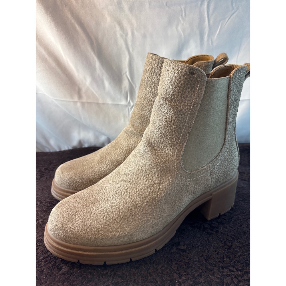 Cliffs by White Mountain Mingo Taupe Textured Chelsea Ankle Boots C38193 Mingo
